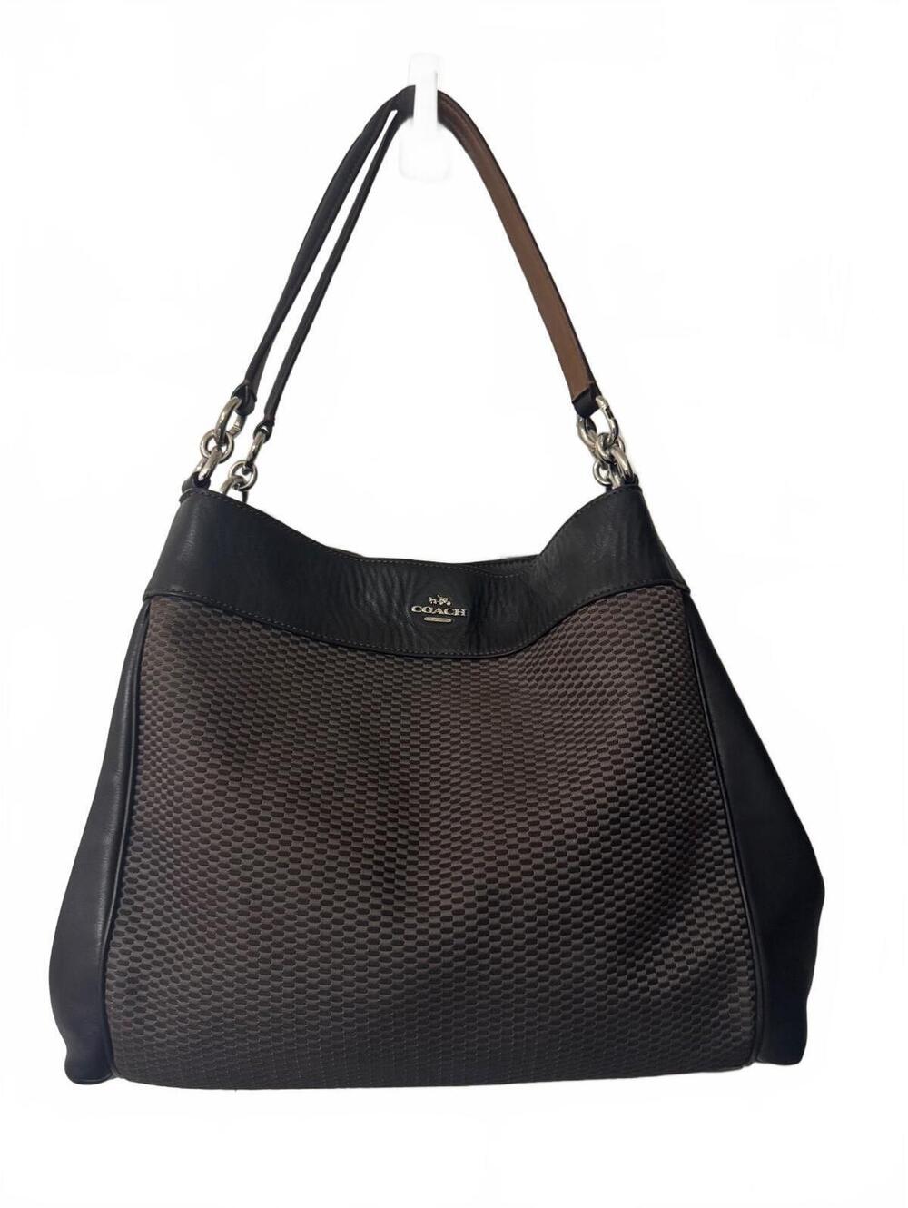 C29.1 Coach Lexy Legacy Jacquard Shoulder Bag,
